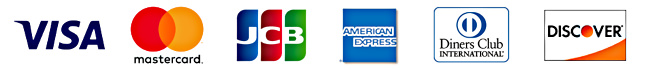VISA / Master / JCB / AMEX / Diners / DISCOVER